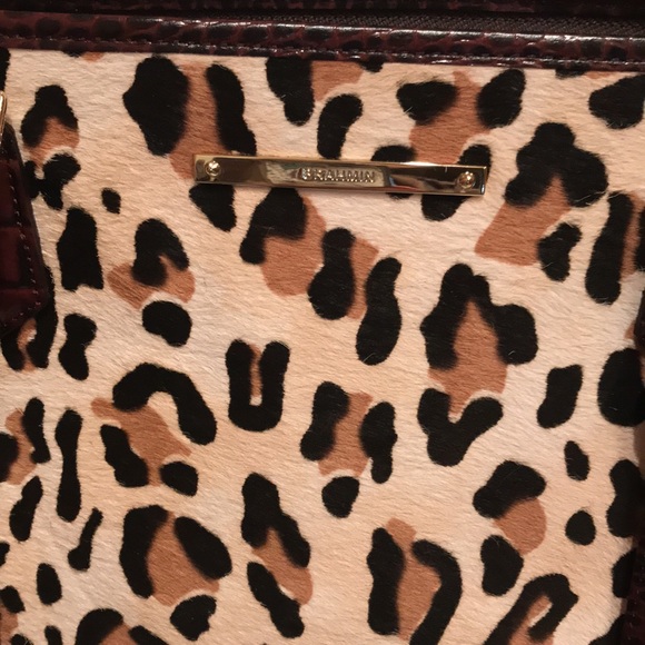 NWT BRAHMIN MEDIUM ASHER TAN CAPELLA GENUINE LEATHER LEOPARD BAG PURSE SATCHEL - Picture 11 of 16